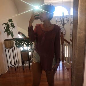 Free Peope Mauve Tunic